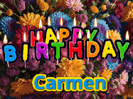Happy Birthday Carmen GIF