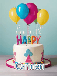Happy Birthday Carmen GIF