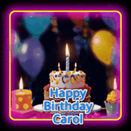 Happy Birthday Carol GIF