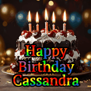 Happy Birthday Cassandra GIF