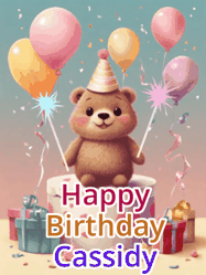 Happy Birthday Cassidy GIF