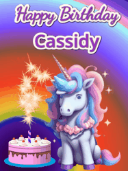 Happy Birthday Cassidy GIF