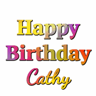 Happy Birthday Cathy GIF