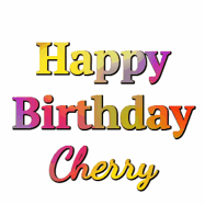 Happy Birthday Cherry GIF