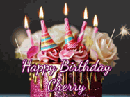 Happy Birthday Cherry GIF