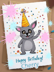 Happy Birthday Cherry GIF
