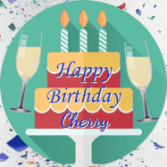 Happy Birthday Cherry GIF