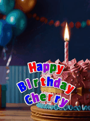Happy Birthday Cherry GIF