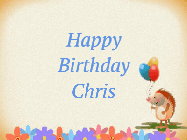 Happy Birthday Chris GIF