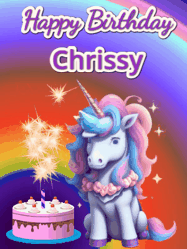 Happy Birthday Chrissy GIF