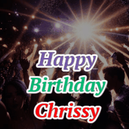 Happy Birthday Chrissy GIF
