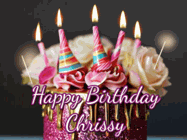 Happy Birthday Chrissy GIF