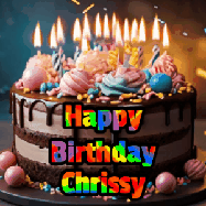 Happy Birthday Chrissy GIF