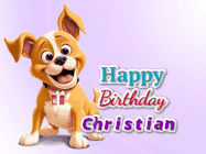 Happy Birthday Christian GIF