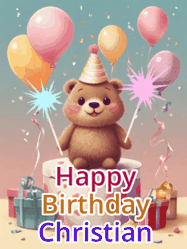 Happy Birthday Christian GIF