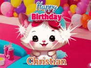 Happy Birthday Christian GIF