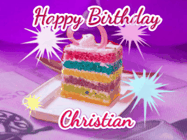 Happy Birthday Christian GIF