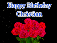 Happy Birthday Christian GIF