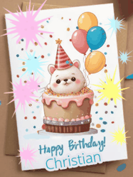 Happy Birthday Christian GIF