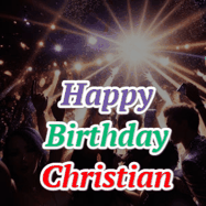 Happy Birthday Christian GIF