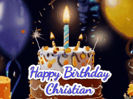 Happy Birthday Christian GIF