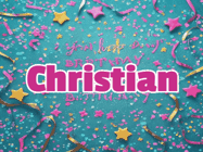 Happy Birthday Christian GIF