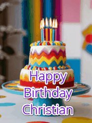 Happy Birthday Christian GIF