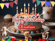 Happy Birthday Christian GIF