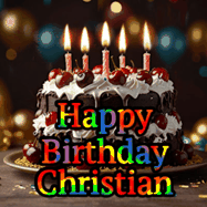Happy Birthday Christian GIF