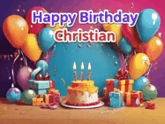 Happy Birthday Christian GIF