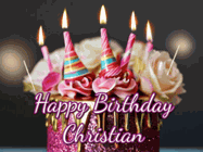 Happy Birthday Christian GIF