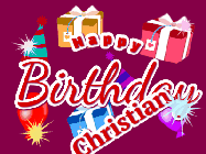 Happy Birthday Christian GIF