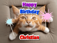 Happy Birthday Christian GIF