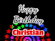 Happy Birthday Christian GIF