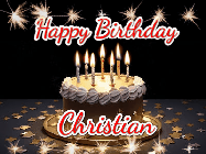Happy Birthday Christian GIF