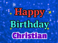 Happy Birthday Christian GIF