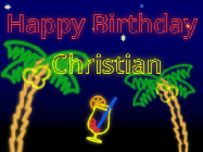 Happy Birthday Christian GIF
