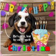 Happy Birthday Christian GIF