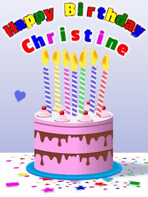 Happy Birthday Christine GIF 2