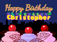 Happy Birthday Christopher GIF