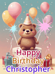 Happy Birthday Christopher GIF