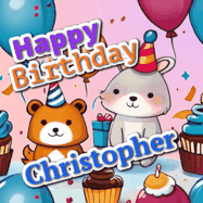 Happy Birthday Christopher GIF