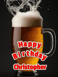 Happy Birthday Christopher GIF