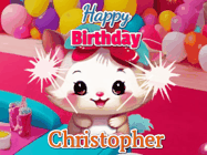 Happy Birthday Christopher GIF