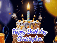 Happy Birthday Christopher GIF