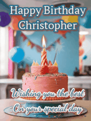 Happy Birthday Christopher GIF