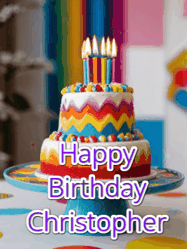 Happy Birthday Christopher GIF