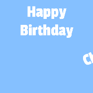 Happy Birthday Christopher GIF: A silly animated Happy Birthday GIF with a smiling emoji rolling into scene and leaving behind a birthday cake.