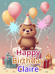 Happy Birthday Claire GIF