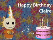 Happy Birthday Claire GIF
